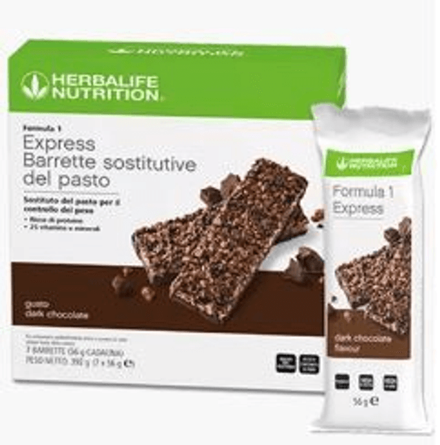 Formula 1 Herbalife® Express – Barretta Sostitutiva del Pasto 7x56g – Il pasto completo che porti con te.